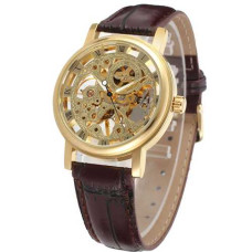 Часы  Winner 8005 Brown-Gold