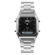 Часы  Skmei 1220SIBK Silver-Black