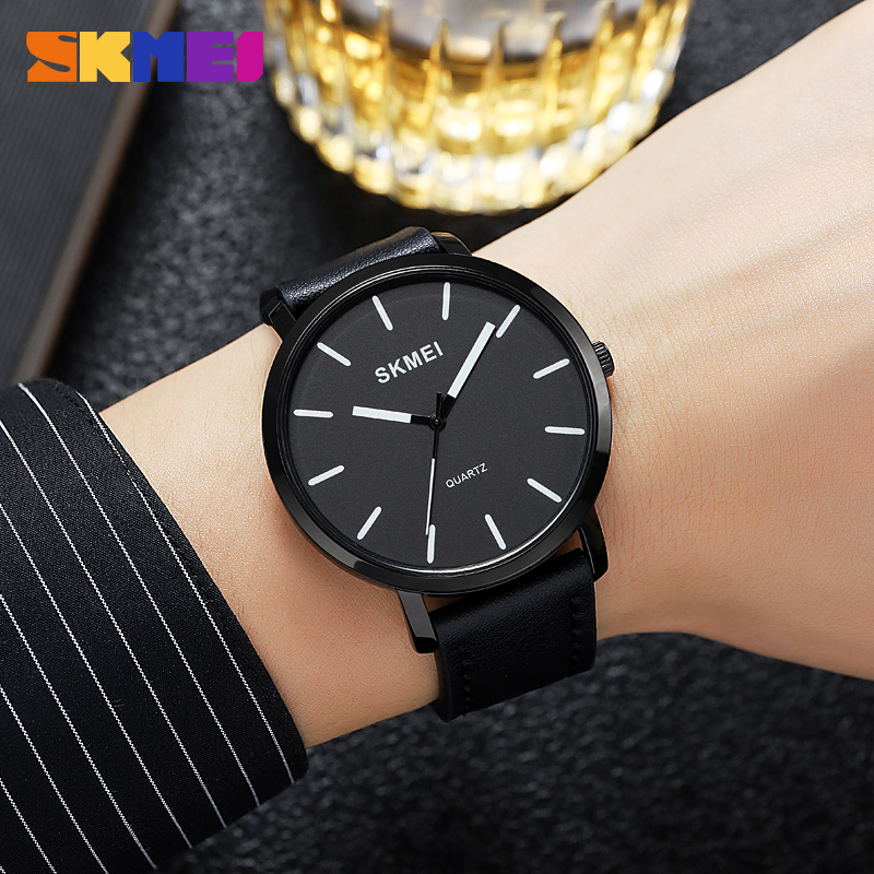 Watch Skmei 1984LBK Black-leather belt