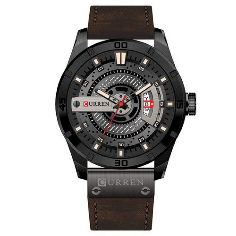 Watch Curren 8301 Black-Dark Brown