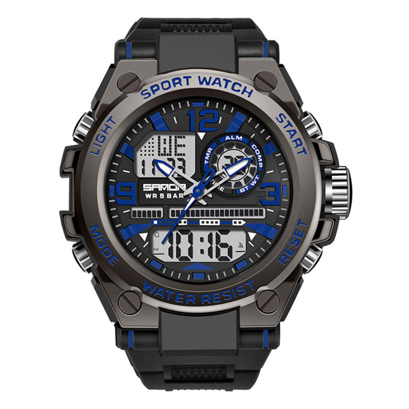 Watch Sanda 6024 Black-Blue