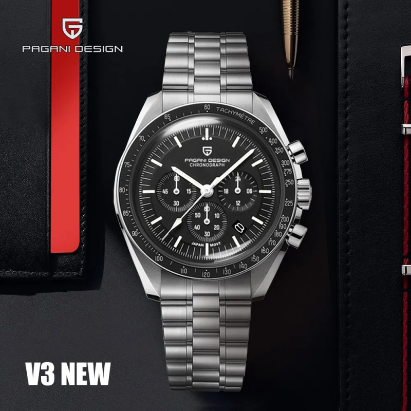 Watch Pagani Design PD-1701 Silver-Black