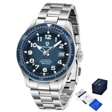 Часы  Pagani Design PD-1649 Silver-Blue Metal