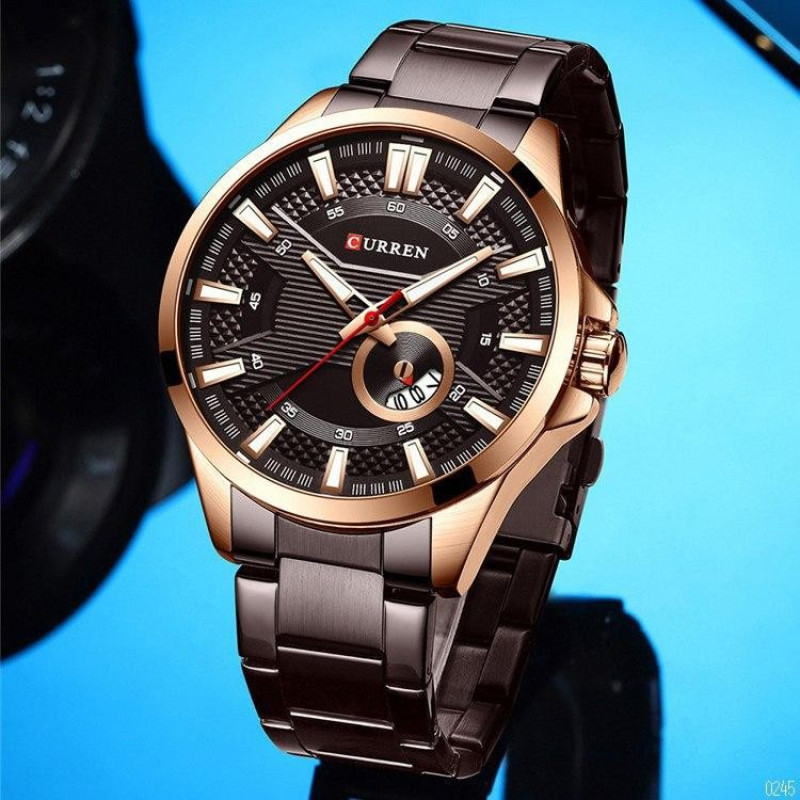 Watch Curren 8372 Brown-Cuprum