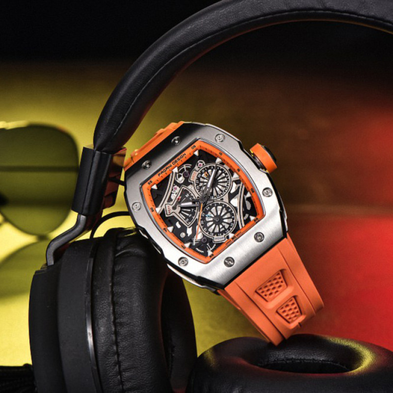 Watch Pagani Design PD-YS012 Silver-Orange