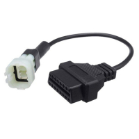 OBD2 16-pin female to KTM 6-pin male adapter