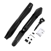 West Biking 0714020 Black Bicycle Fenders Set, Front and Rear Mudguard for Bicycle