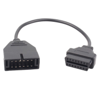 OBD2 16-pin female to GM 12-pin male adapter GM12 Daewoo Lanos Sens