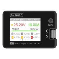 Battery Charger 1-Channel ToolkitRC M7 200W 10A 1-6S