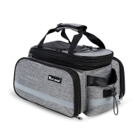 West Biking 0707209 Gray Expandable Pannier Bag for Bike Rack Transformer Bicycle Bag