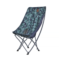 Folding chair Lesko S4576 Green leaves camping hiking for dacha picnic 60*95*38 cm