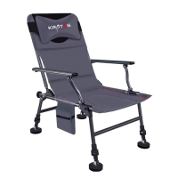 Feeder fishing chair, folding, with cushion and cover, Kratos