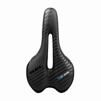 West Biking WB-S09 Black Bicycle Saddle, Sport, with Light and Cutout