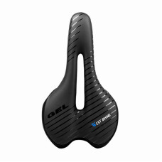 Велосипедное седло West Biking WB-S09 Black спортивное с фонарем и отверстием