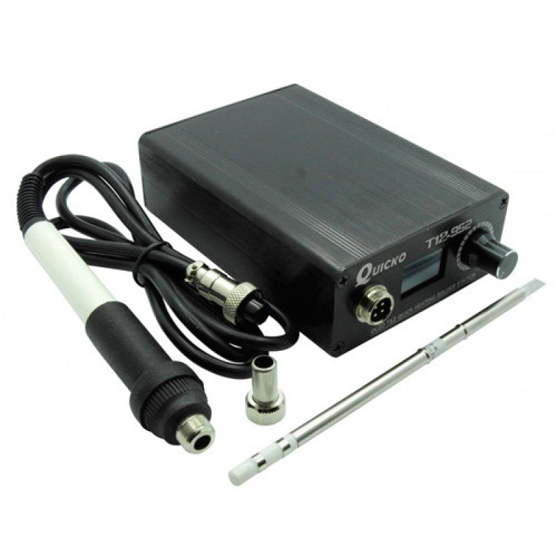 Soldering Station QUICKO T12-952 OLED for Hakko T12 Tips 108W with PSU