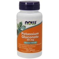 Potassium Gluconate 99 mg,NOW Foods, 100 табл