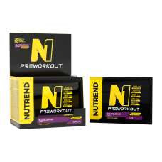 Передтренувальний комплекс N1,Nutrend, 10 x 17 g, чорна смородина