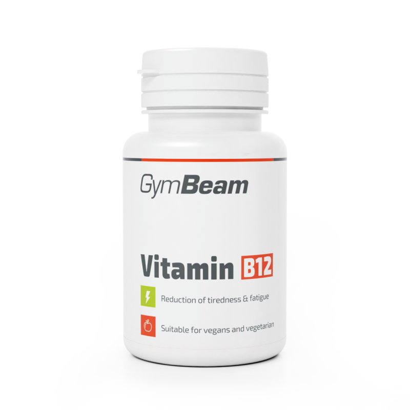 Вітамін B12 (кобаламін),GymBeam, 90 табл, без смакових добавок