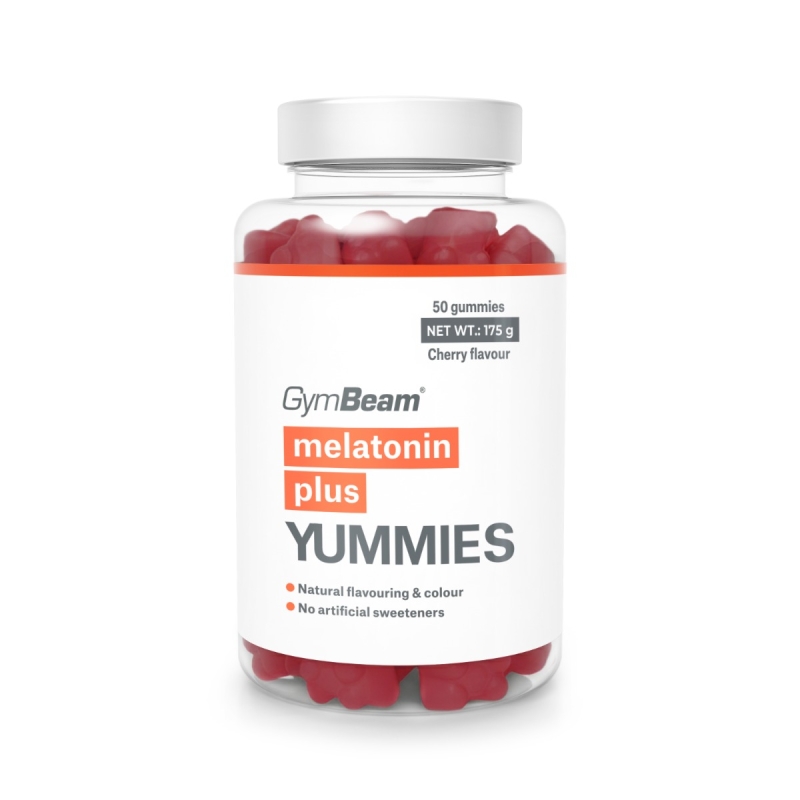 Мелатонін плюс Yummies,GymBeam, 50 капс, вишня