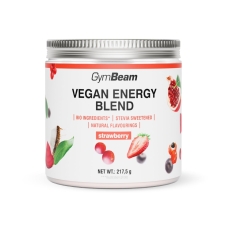 Суміш Vegan Energy,GymBeam, 217,5 g, полуниця