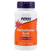 Pantothenic Acid 500 mg, NOW Foods, 100 капс