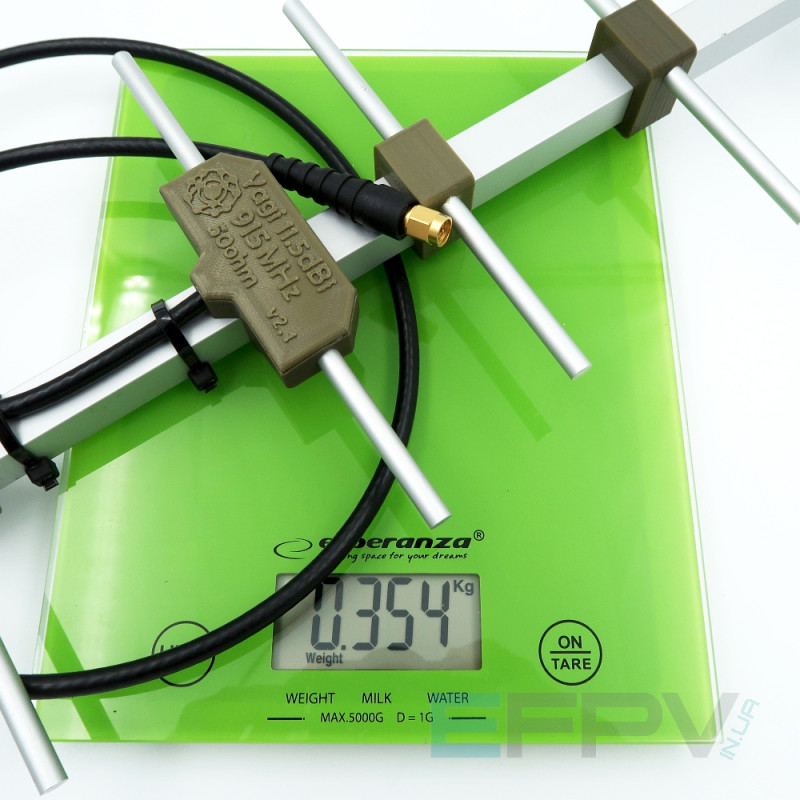 Антенна Yagi 915MHz 7 секций 11,9 dBi