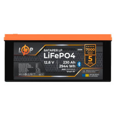 Аккумулятор LP LiFePO4 12,8V - 230 Ah (2944Wh) (BMS 200A/100А) пластик Smart BT