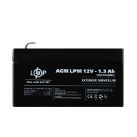 AGM Battery LPM 12V - 1.3 Ah