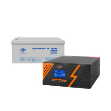 Комплект резервного живлення LP (LogicPower) ДБЖ + мультигелева батарея (UPS B1500 + АКБ MG 2400Wh)