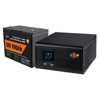 LP (LogicPower) Backup Power Kit for Boiler UPS + Lithium (LiFePO4) Battery (UPS 430VA + LiFePO4 Battery 1280W)