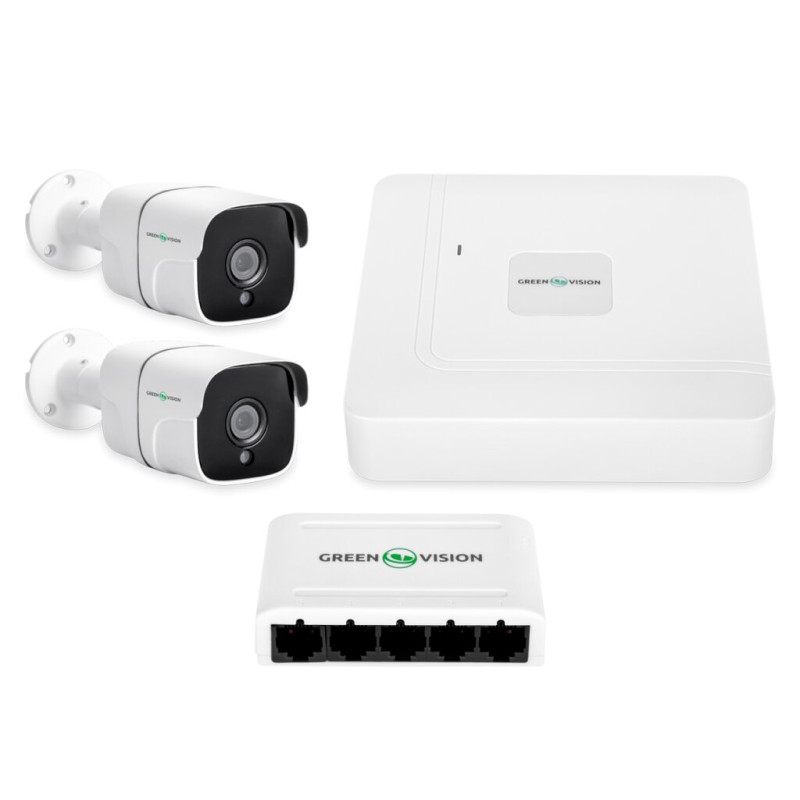 2-Camera Video Surveillance Kit GV-IP-K-W68/02 4MP (Lite)