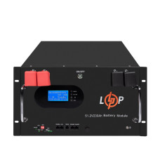 Розпродаж Акумулятор LP LiFePO4 51,2V - 230 Ah (11776Wh) (Smart BMS 200A) с LCD RM AB RS485/CAN