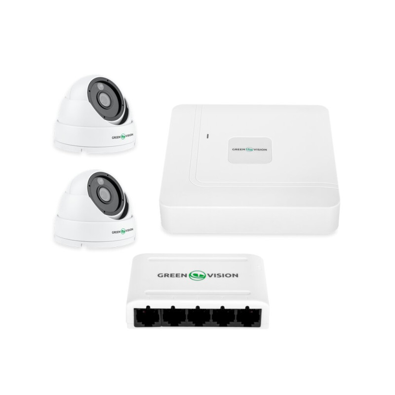 2-Camera Video Surveillance Kit GV-IP-K-W67/02 4MP (Lite)