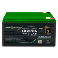 GV LiFePO4 Battery 12.8V - 6Ah (76Wh)