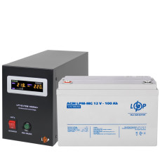 Комплект резервного питания LP (LogicPower) ИБП + мультигелевая батарея (UPS B1000 + АКБ MG 1200Wh)
