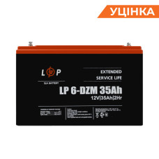 Розпродаж (9335) Тяговий свинцево-кислотний AGM акумулятор LP 6-DZM-35 Ah (11-2023)