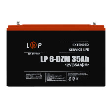 Розпродаж (9335) Тяговий свинцево-кислотний AGM акумулятор LP 6-DZM-35 Ah (01-2024)