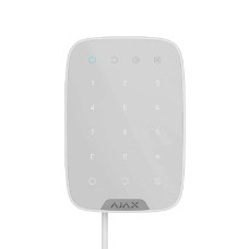 Дротова сенсорна клавіатура AJAX KeyPad Fibra (white)