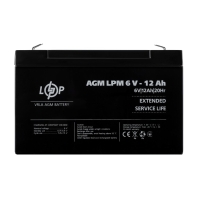 AGM Battery LPM 6V - 12 Ah