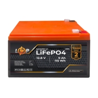 LP LiFePO4 Battery 12.8V - 9 Ah (115.2Wh)