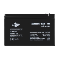 Traction Lead-Acid AGM Battery LP 6-DZM-7 AhFan 120 mm 3pin + 4pin (Molex power) LP F12NBD