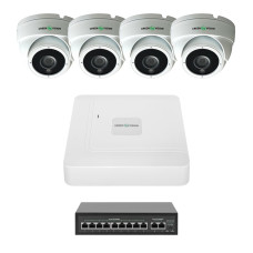 Комплект відеоспостереження на 4 камери GV-IP-K-W99/4 4MP