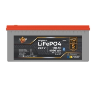 LP LiFePO4 Battery 25.6V - 160 Ah (4096Wh) (BMS 200A/100A) Plastic LCD Smart BT