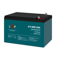 Traction Lead-Acid AGM Battery LP 6-DZM-12 Ah - for M5 Bolt
