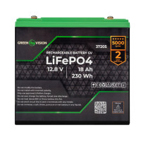 GV LiFePO4 Battery 12V (12.8V) - 18 Ah (230Wh)