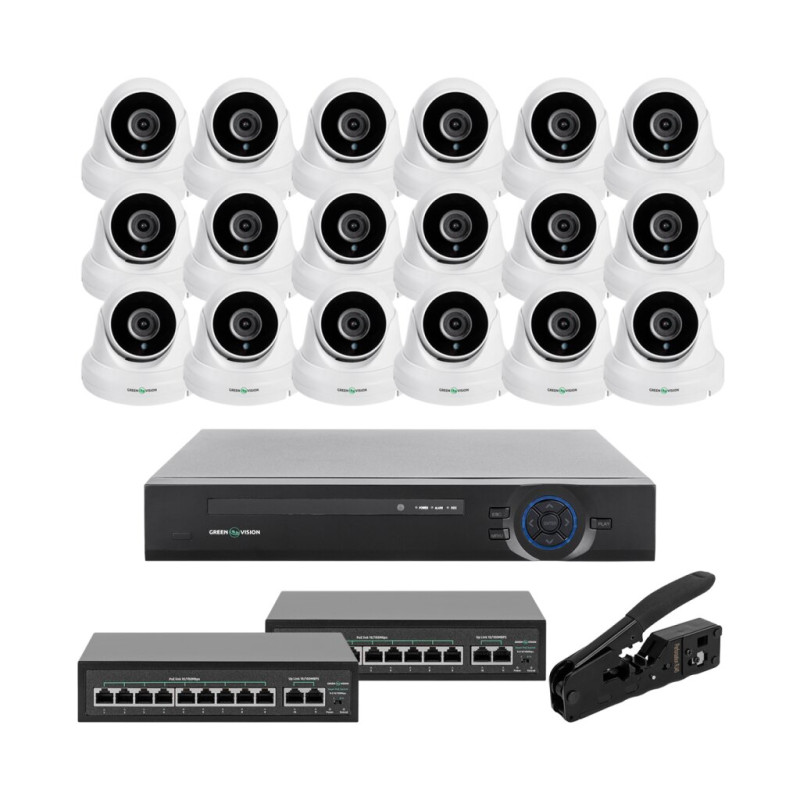 18-Camera Video Surveillance Kit GV-IP-K-W85/18 5MP