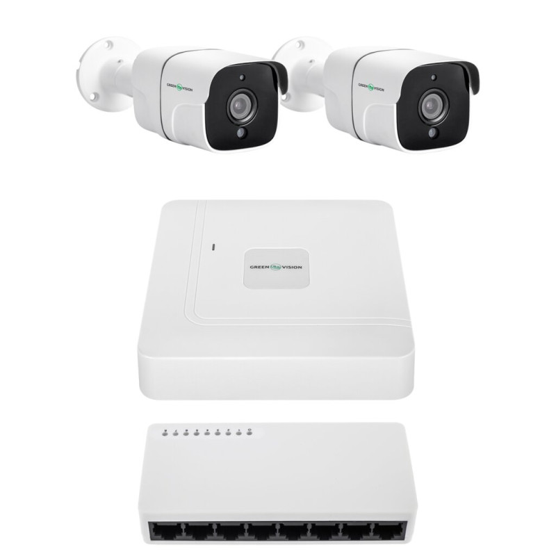 2-Camera Video Surveillance Kit GV-IP-K-W97/2 4MP