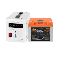 LP (LogicPower) Backup Power Kit UPS + Lithium (LiFePO4) Battery (UPS B500 + LiFePO4 640W Battery)