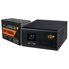 Комплект резервного питания для котла LP (LogicPower) ИБП + литиевая (LiFePO4) батарея (UPS 1000VA + АКБ LiFePO4 1280W)
