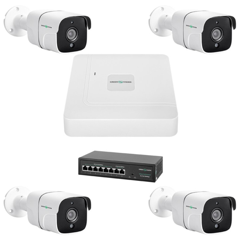 4-camera video surveillance kit GV-IP-K-W75/04 5MP